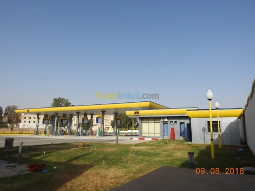Aménagement Station service NAFTAL 
