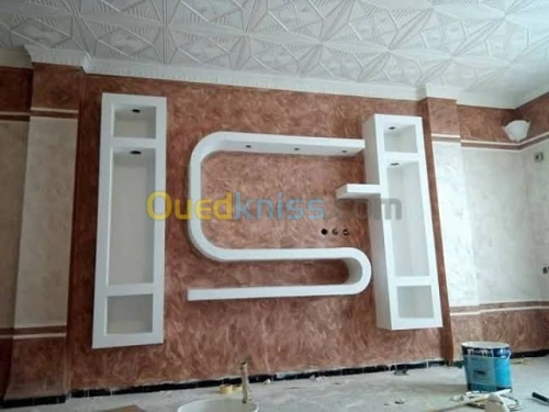 Placo plâtre +penture+epoxy 3D