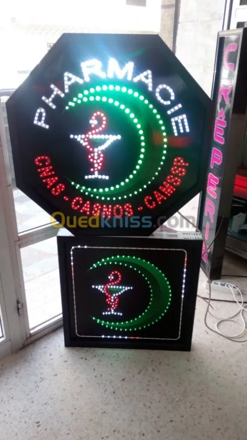 ENSEIGNE PUB ET AFFICHEUR  A LED 