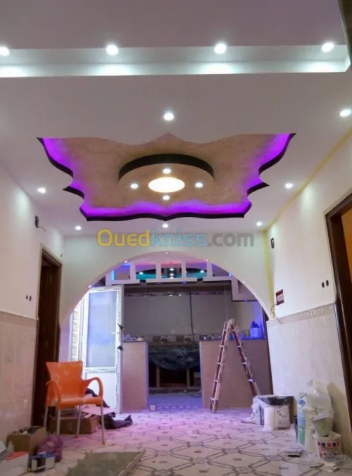 Placo plâtre décoration  