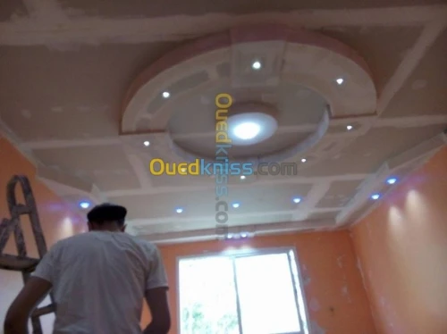 Faux plafond placo platre et pvc 