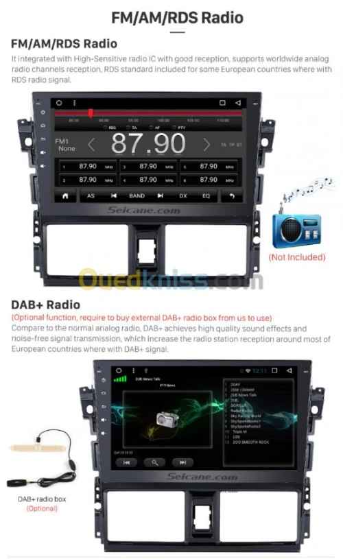 Dvd ANDROID Toyota Yaris sedan 2014/16