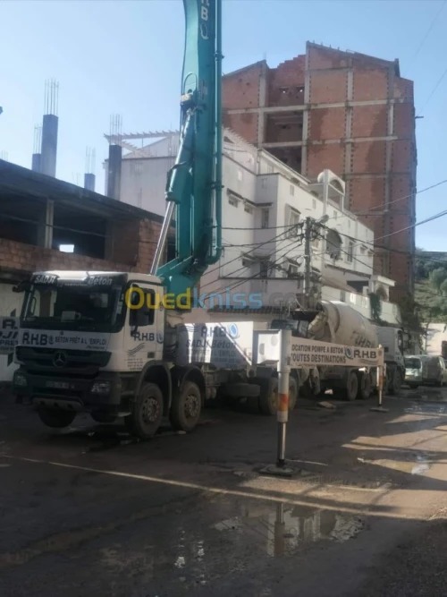 béton pret a l'emploi et pompe a béton