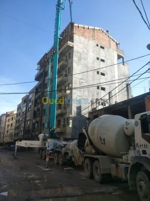 béton pret a l'emploi et pompe a béton