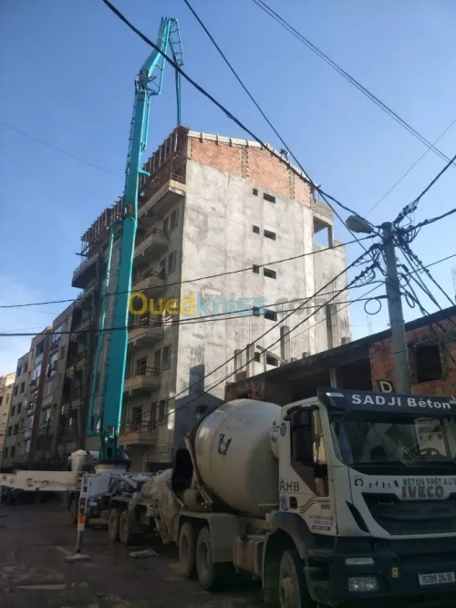 béton pret a l'emploi et pompe a béton