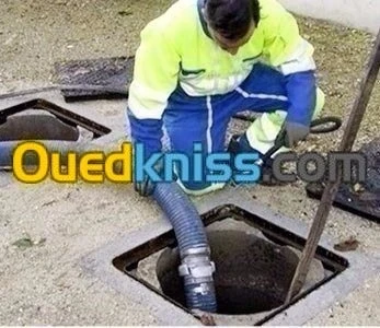  تنضيف جميع قنوات الصرف الصحي 