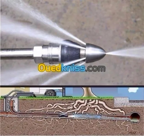  تنضيف جميع قنوات الصرف الصحي 