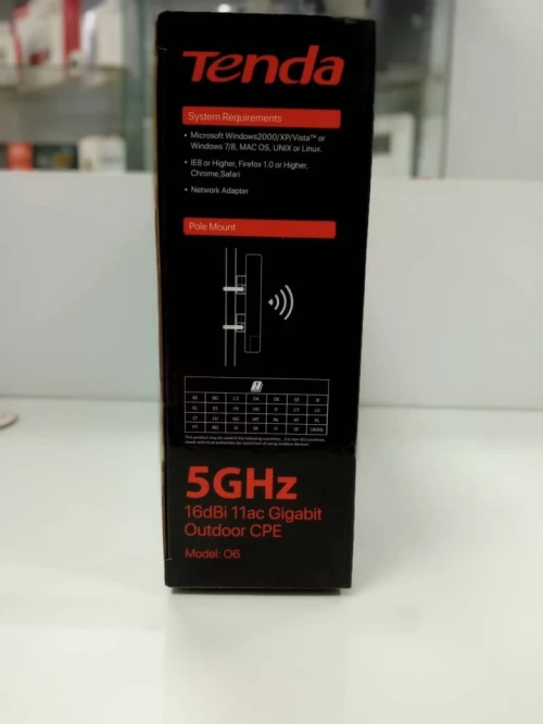 POINT D'ACCES EXTERIEUR  5GHZ 300MBPS 16 DBI TENDA TENDA-O6