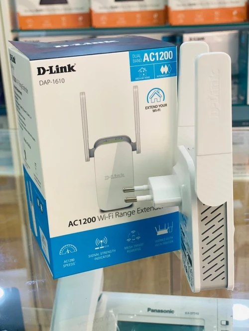 D-LINK REPETEUR Wi-Fi AC1200 DUAL BAND AVEC UN PORT 10/100Mbps et 2 ANTENNES EXTERNES DAP-1610