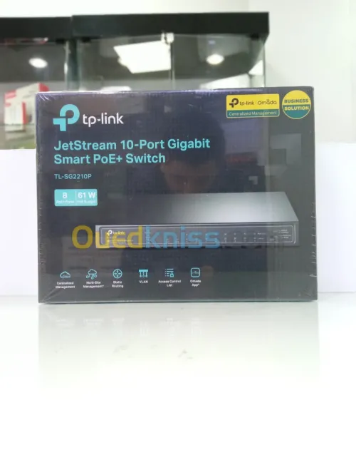 SWITCH TP-Link  JETSTREAM 10-Port GIGABIT SMART PoE+ TL-SG2210P