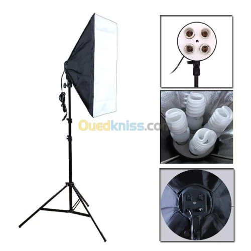 SoftBox 4 Lampe 50x70 Professionnel