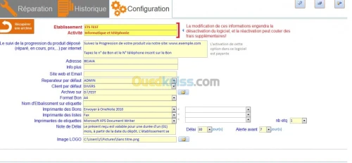 logiciel  pour reparateur(tel,etc,...)