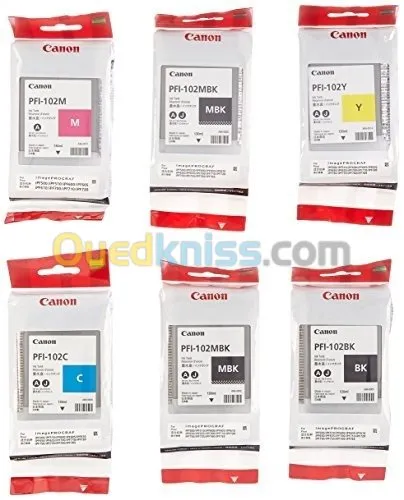 CARTOUCHE Canon PFI 102 et 107