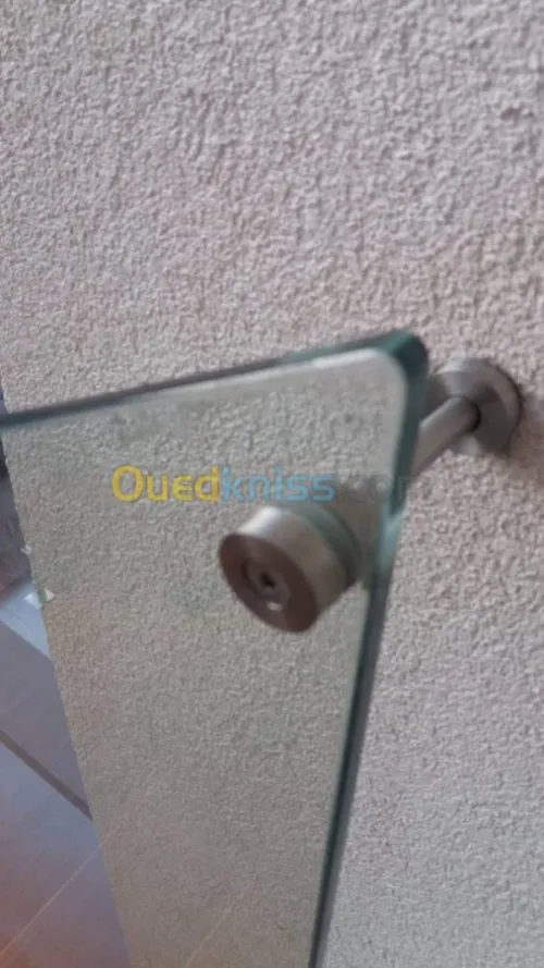 rampe discales  en inox et Verre et a
