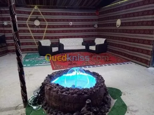 نافورة - شلال  وحدائق 
