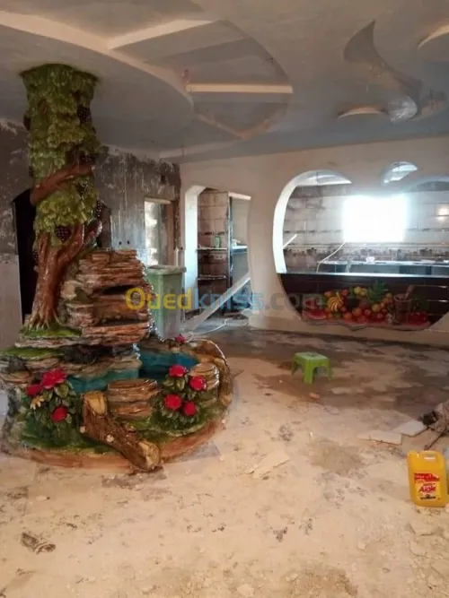 نافورة - شلال  وحدائق 