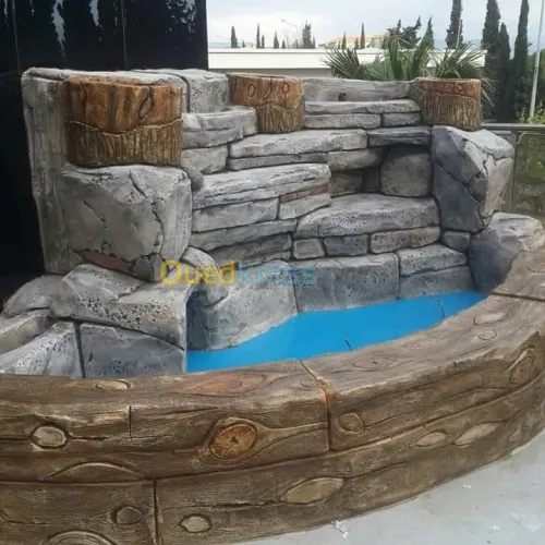 نافورة - شلال  وحدائق 