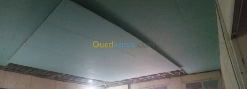 Revetement interieur en plaques de plâ