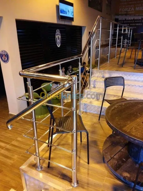 Rampes d'escalier en Inox 