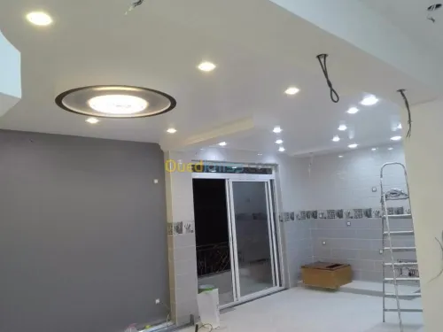 Faux plafond .  platre