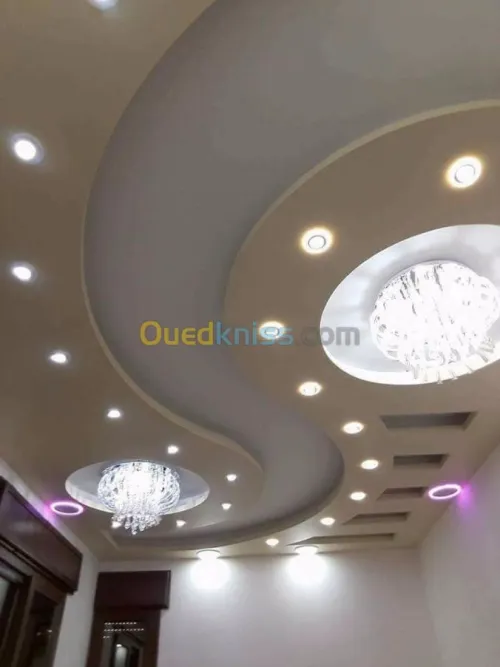 Faux plafond .  platre