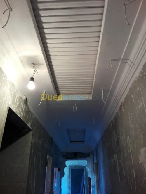 Faux plafond .  platre