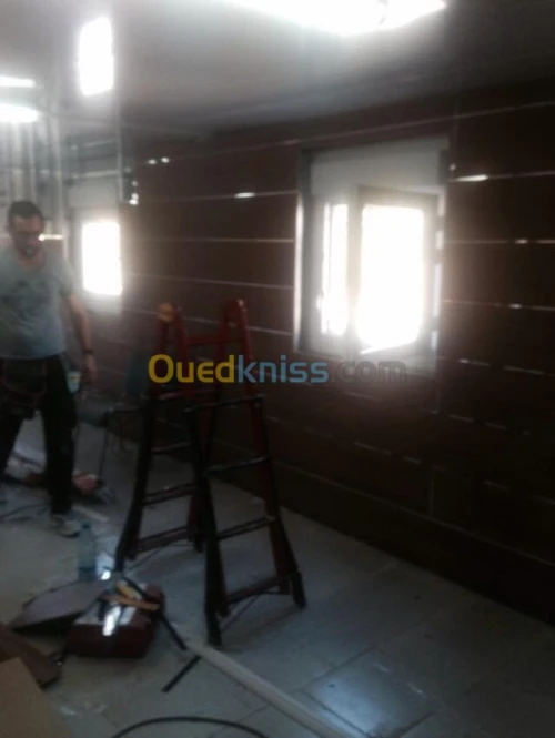 allucoband, ba13 et menuiserie alumini