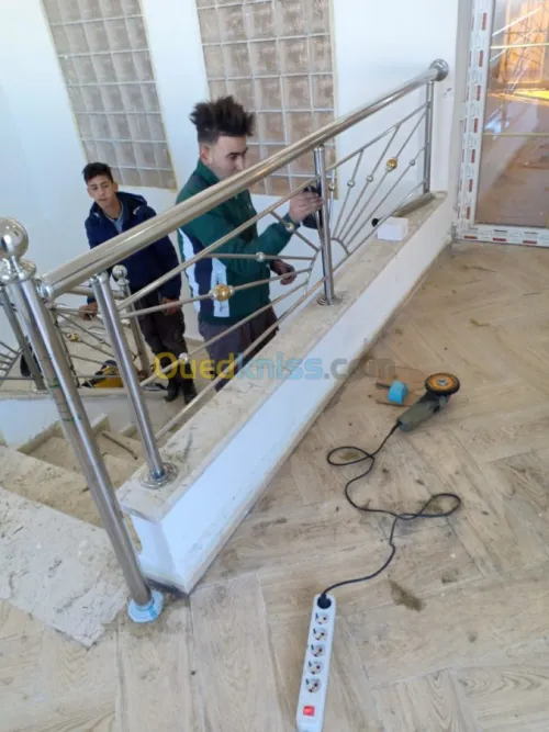Rampe escalier,Garde corps en inox
