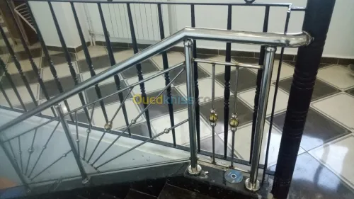 Rampe escalier,Garde corps en inox