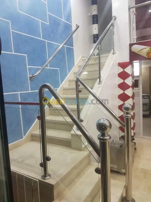 Rampe escalier,Garde corps en inox
