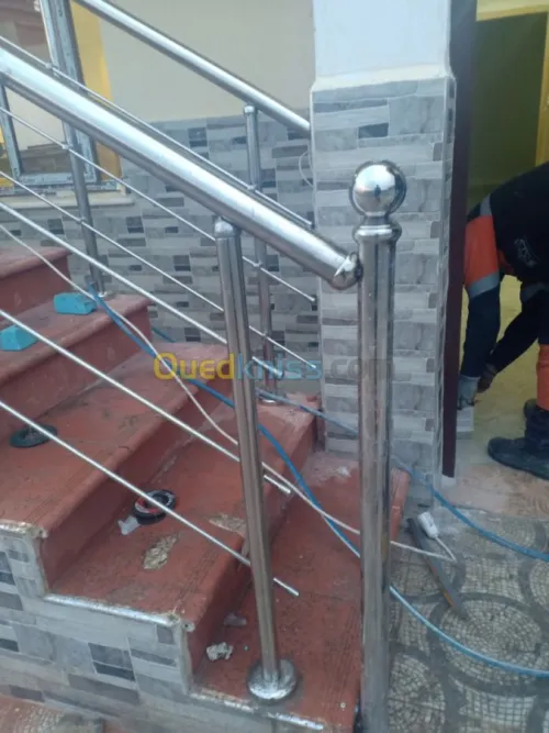 Rampe escalier,Garde corps en inox