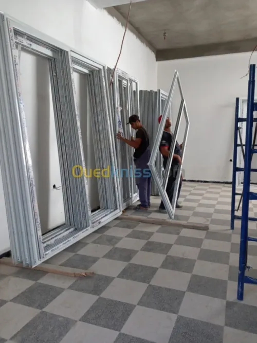 Aluminium verre résine formica