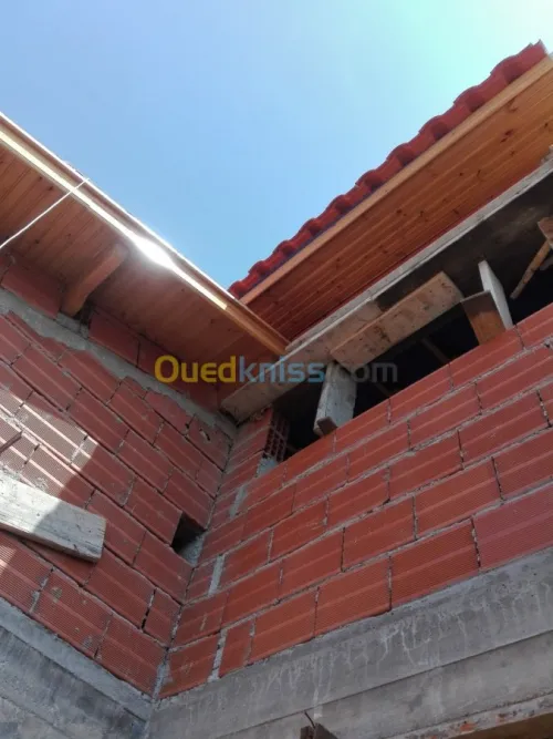 Artisan charpentier et pose du tuile 