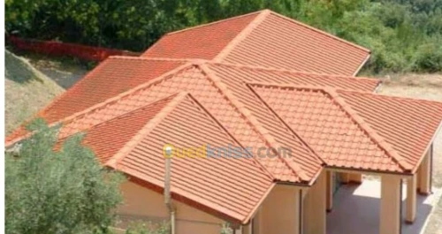 Artisan charpentier et pose du tuile 