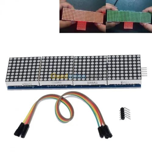 Dot Matrix MAX7219 ( 1 bit & 4 bit ) Arduino 