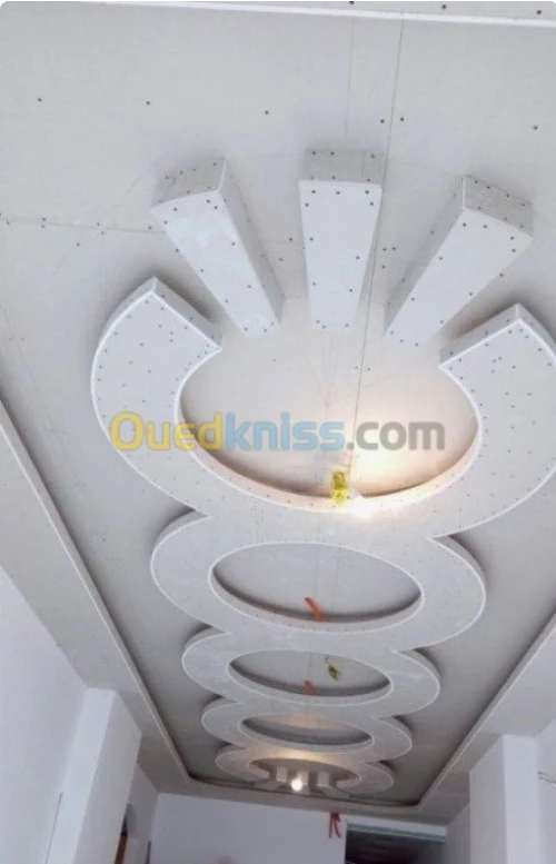 ديكور plaque plâtre -PVC و دهان عصري
