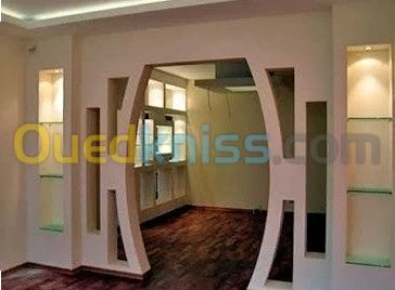 ديكور plaque plâtre -PVC و دهان عصري