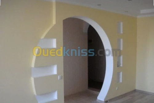 ديكور plaque plâtre -PVC و دهان عصري