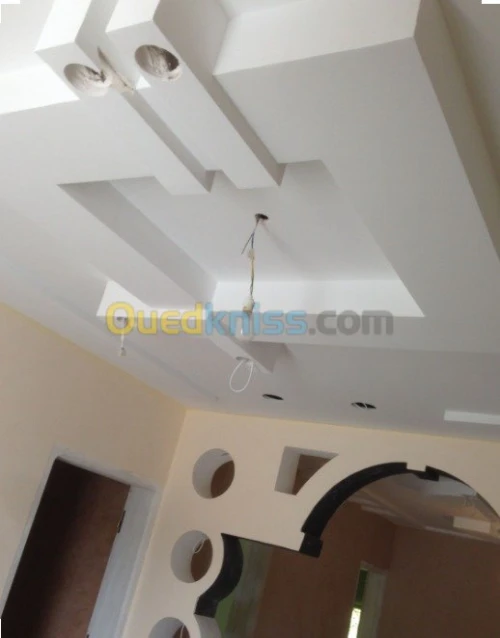 ديكور plaque plâtre -PVC و دهان عصري