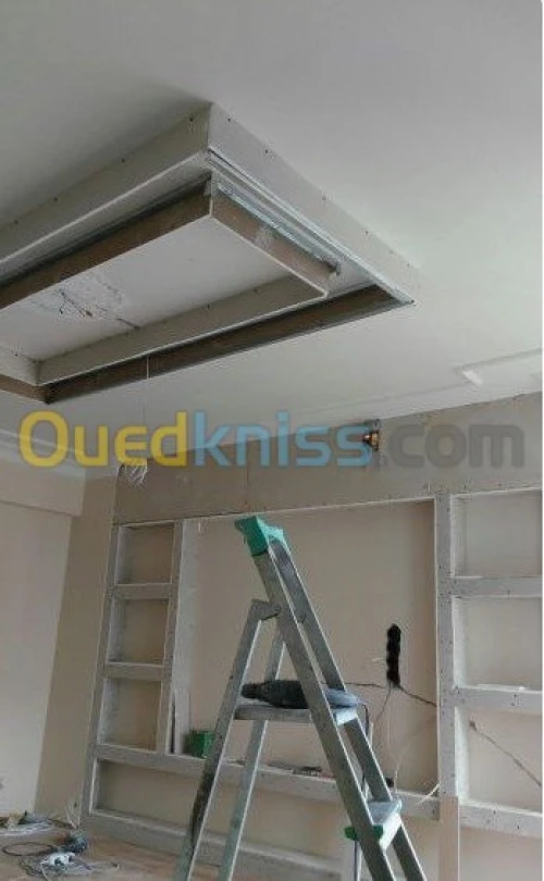 ديكور plaque plâtre -PVC و دهان عصري