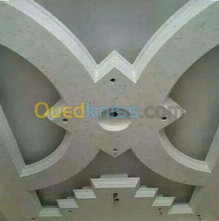 ديكور plaque plâtre -PVC و دهان عصري