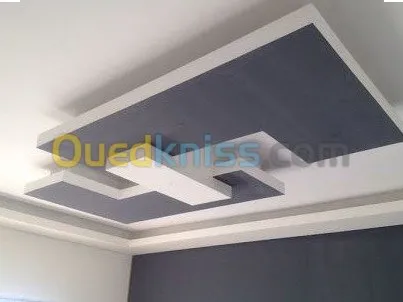 ديكور plaque plâtre -PVC و دهان عصري