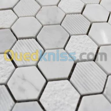 Marbre hexagone italien faience