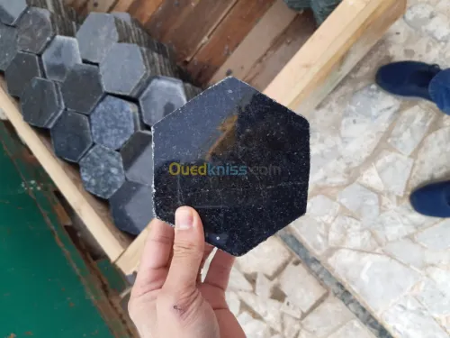 Marbre hexagone italien faience