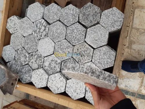Marbre hexagone italien faience