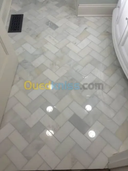 Marbre hexagone italien faience