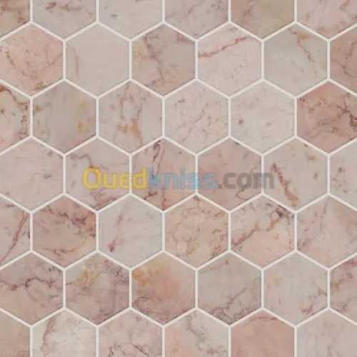 Marbre hexagone italien faience