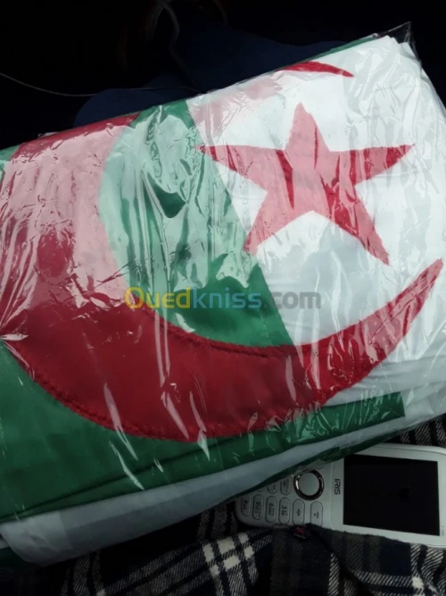 les drapeaux national algerien.