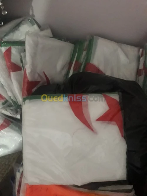 les drapeaux national algerien.