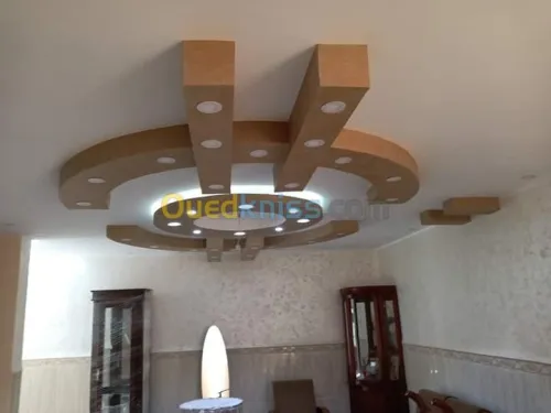 Placoplatre , pvc et peinture